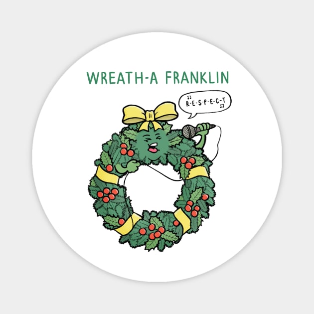 Wreath-a Franklin Magnet by CarlBatterbee